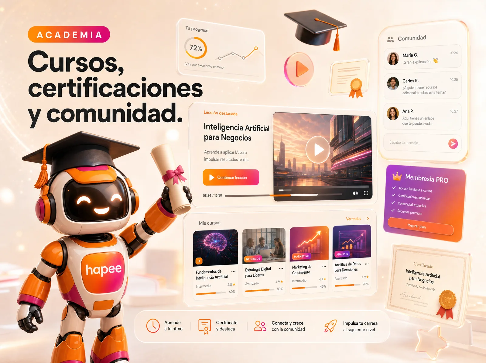 Academia Hapee — cursos, certificações e comunidade